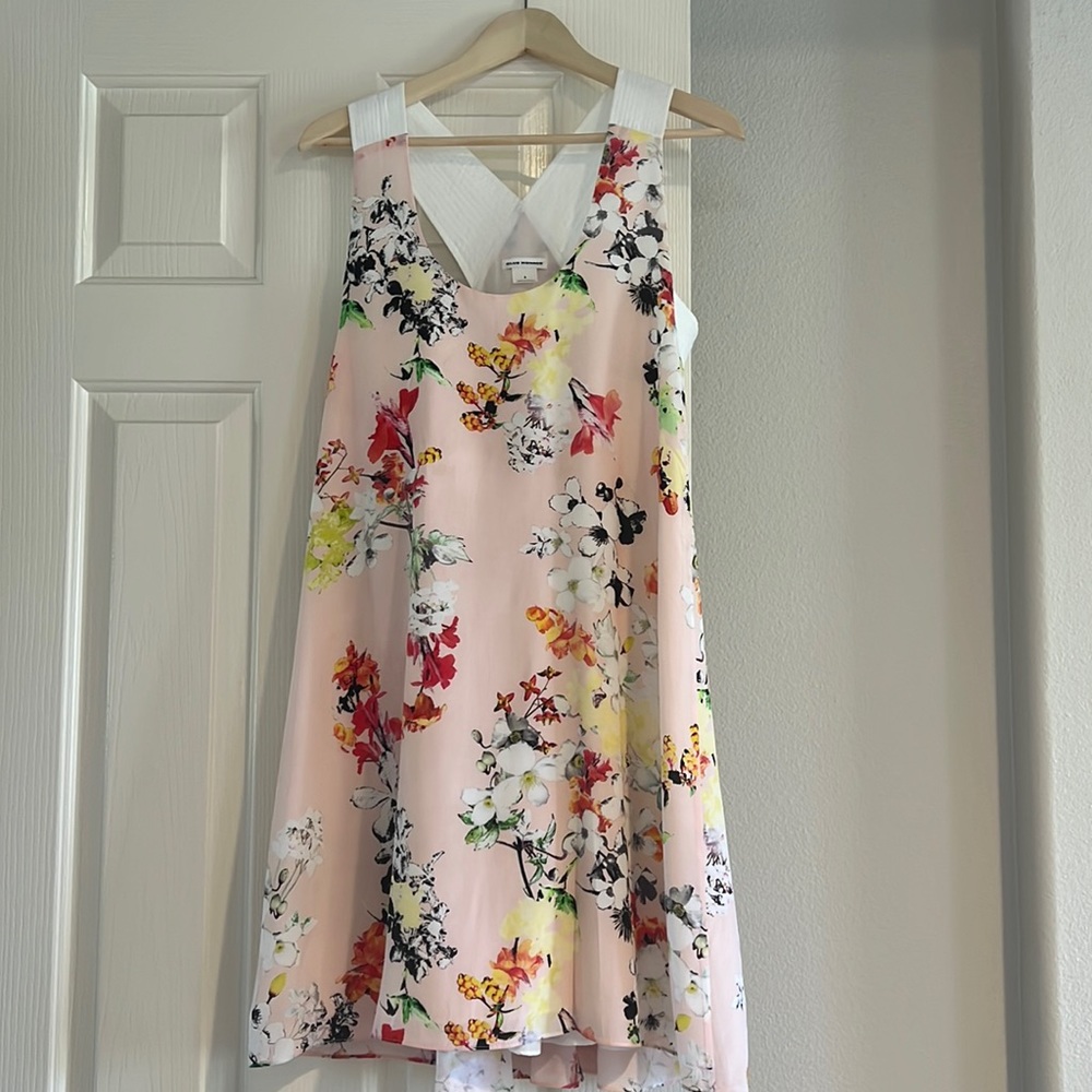 Club Monaco silk floral dress.